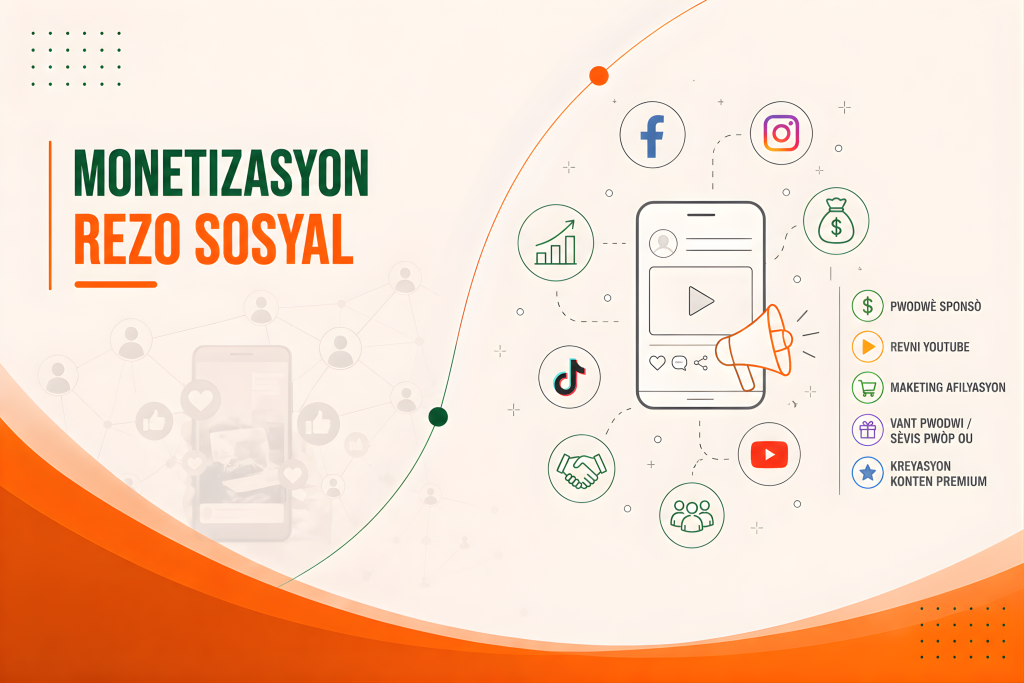 Monetizasyon Rezo Sosyal – facebook – youtube- Tiktok