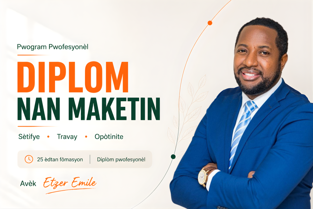 Maketing Digital – Pwogram Diplòm (2 Mwa)