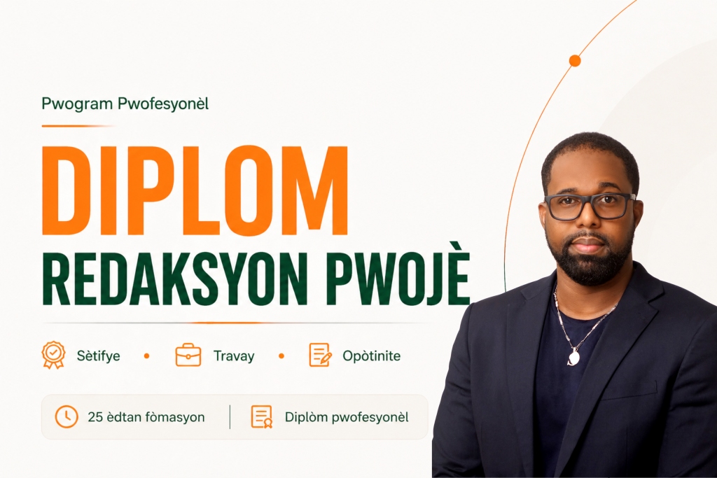 Redaksyon pwojè Pwogram diplòm profesyonèl